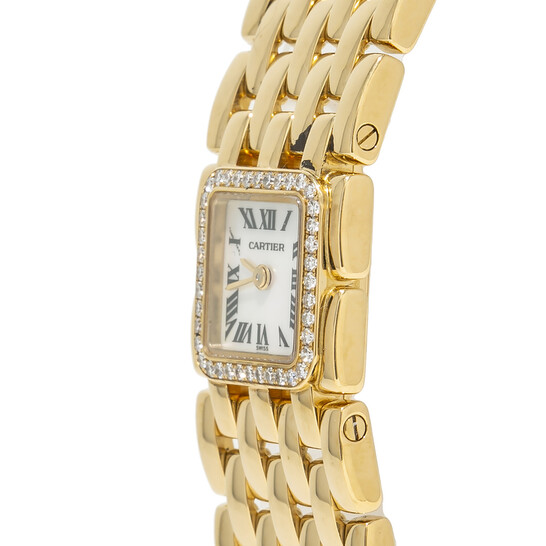 Pre-owned Cartier Panthere Ruban Quartz Diamond Ladies Watch 2421