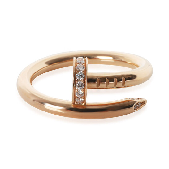 Pre-Owned Cartier Rose Gold Diamond Juste Un Clou Ring Pre-Owned Cartier Rose Gold Diamond Juste Un Clou Ring - 546x546 Image #2