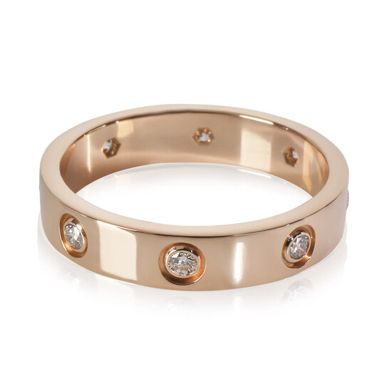 Pre-Owned Cartier Rose Gold Diamond Small Model Love Ring Pre-Owned Cartier Rose Gold Diamond Small Model Love Ring - 546x546
