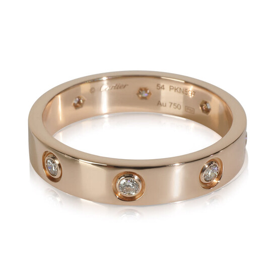 Pre-Owned Cartier Rose Gold Diamond Small Model Love Ring Pre-Owned Cartier Rose Gold Diamond Small Model Love Ring - 546x546 Image #2