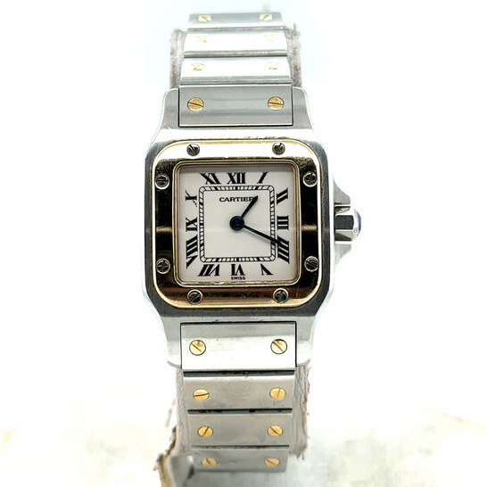 Cartier Pre-owned Cartier Santos Galbee Quartz Silver Dial Ladies