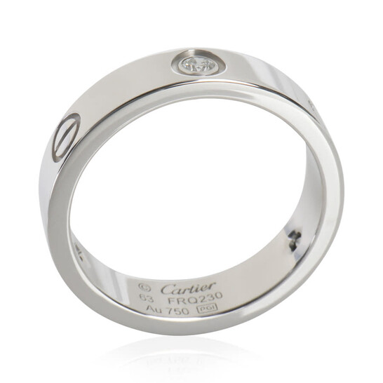 Cartier Pre-Owned Cartier White Gold Diamond Love Ring 148996