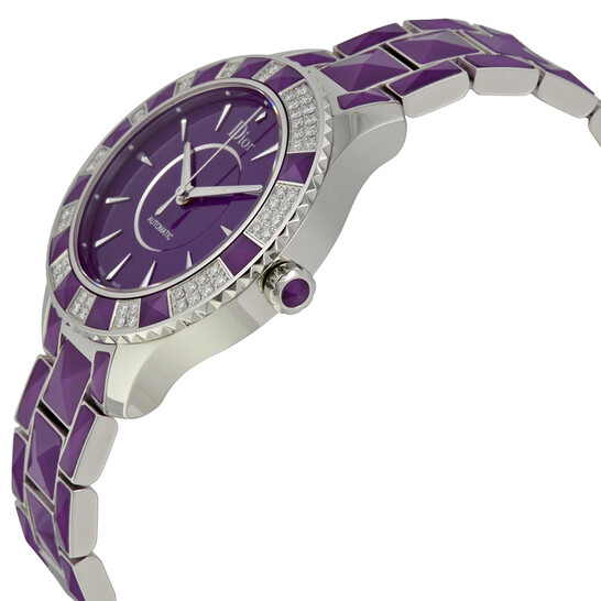 Dior Pre-owned Dior Christal Diamond Purple Dial Ladies  display picture 1