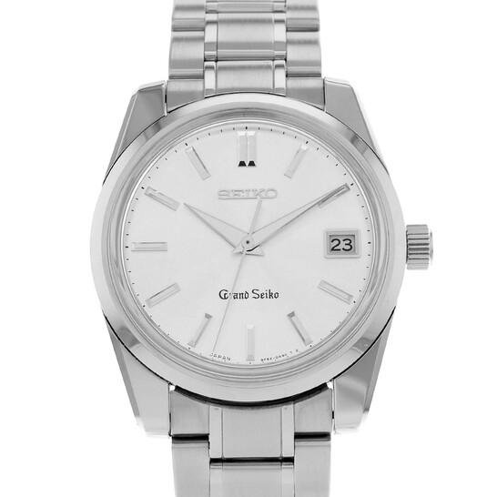Grand Seiko Pre-owned Grand Seiko Self-Dater Quartz Silver