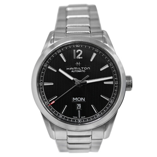 Hamilton Pre-owned Hamilton Broadway Day Date Automatic Black Dial