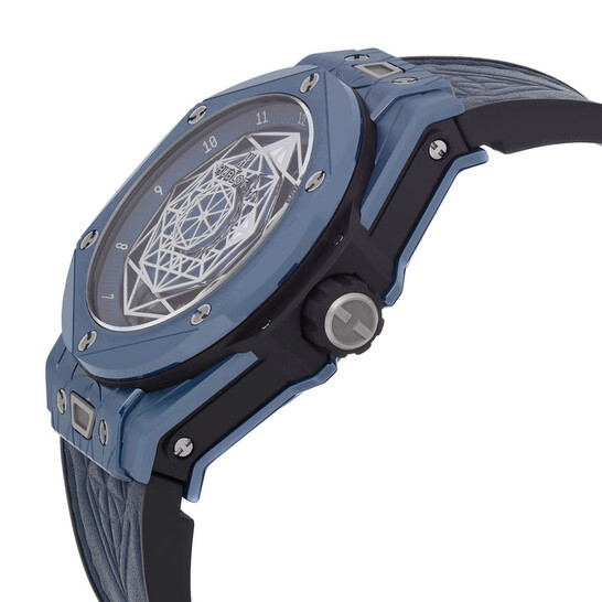 Hublot Pre-owned Hublot Big Bang Sang Bleu Blue Dial Men's Watch