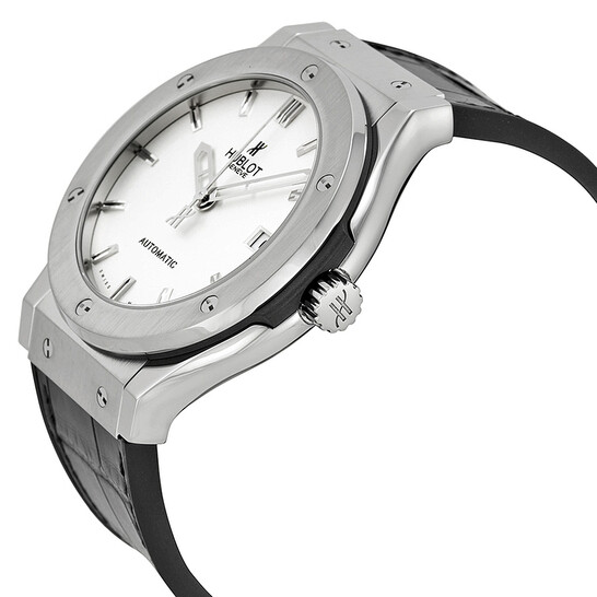 Pre-owned Hublot Classic Fusion Silver Opaline Dial Men's Watch