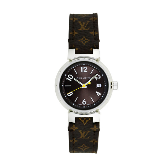 Louis Vuitton Pre-owned Louis Vuitton Tambour Quartz Brown  display picture 1