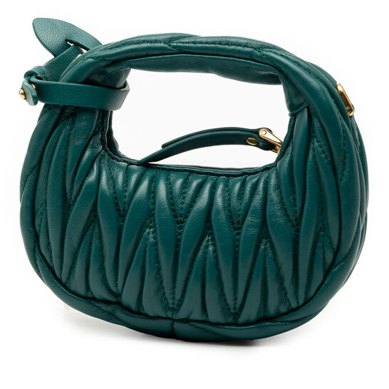 Miu Miu Pre-owned Miu Miu Micro Nappa Matelasse Wander Bag
