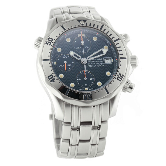 Omega Pre-owned Omega Seamaster Chronograph Automatic Black Dial