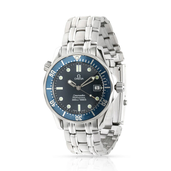 Omega Pre-owned Omega Seamaster Quartz Blue Dial Unisex  display picture 2
