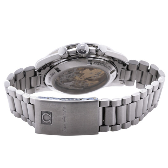 Omega Pre-owned Omega Speedmaster Apollo Xi Moon Watch Black Dial