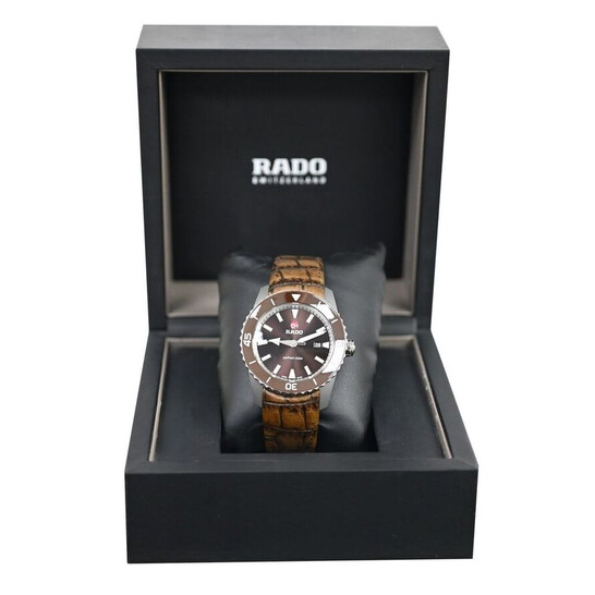 Rado Pre-owned Rado Hyperchrome Captain Cook Automatic Brown Dial
