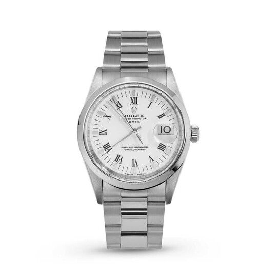 Pre-owned Rolex Date Automatic Chronometer White Dial Ladies Watch 15200 WRO - 546x546