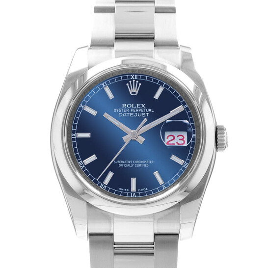 Rolex Pre-owned Rolex Datejust 36 Automatic Chronometer Blue Dial