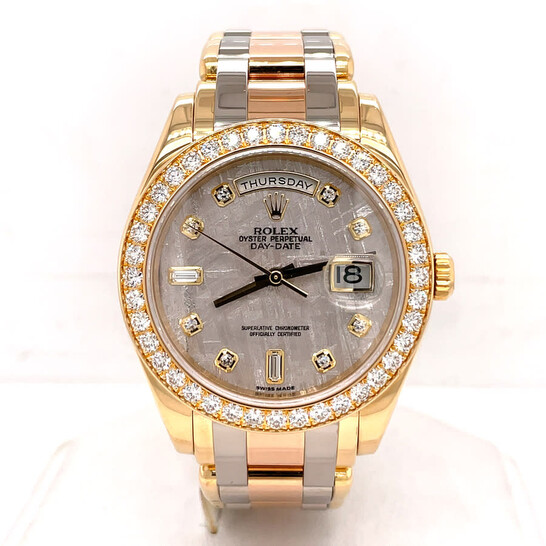 Rolex Pre-owned Rolex Day Date Automatic Diamond Men's Watch 18948