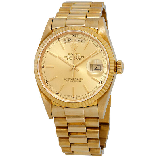 Rolex Pre-owned Rolex Day-date 18k Gold Presidential 18038