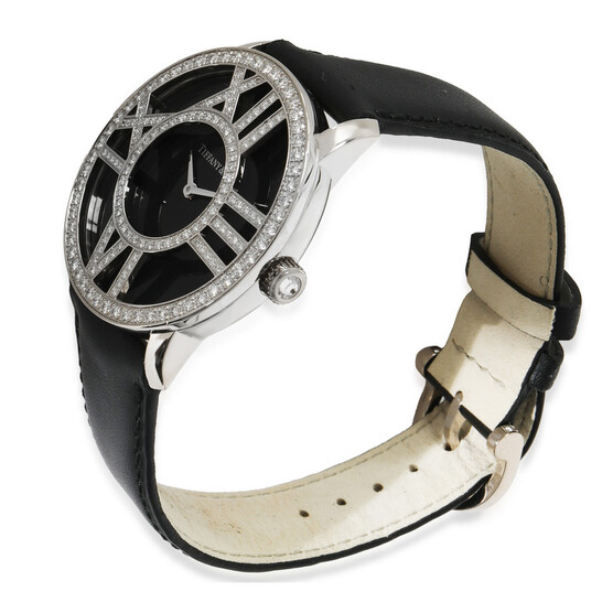 Tiffany & Co. Pre-owned Tiffany Atlas Quartz Diamond Black  display picture 1