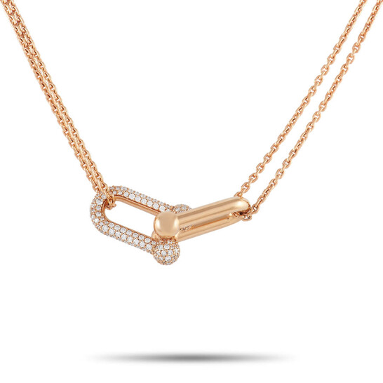 その他 Tiffany & Co. ROSE GOLD Tiffany & Co. 18k Rose Gold and Diamonds Ampersand Symbol