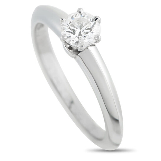 Pre-Owned Tiffany   Co. Platinum 0.40ct Diamond Solitaire Ring TI04 040926 - 546x546