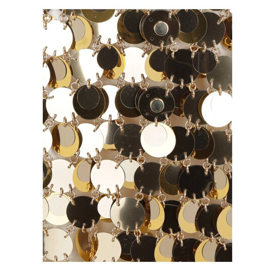 Rabanne Gold Sparkle Discs Skirt, Brand Size 38 (US Size 6) - 546x546 Image #7