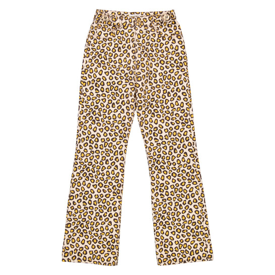 Rabanne Leopard Natural Movida Printed Flared Jeans, Brand Size 36 (US Size 4) - 546x546 Image #6