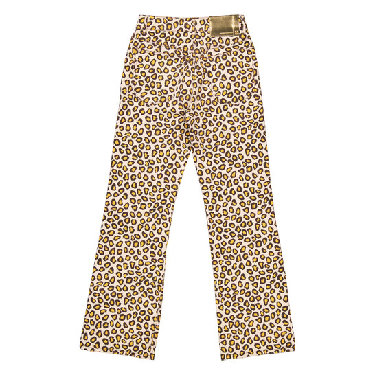 Rabanne Leopard Natural Movida Printed Flared Jeans, Brand Size 36 (US Size 4) - 546x546 Image #7