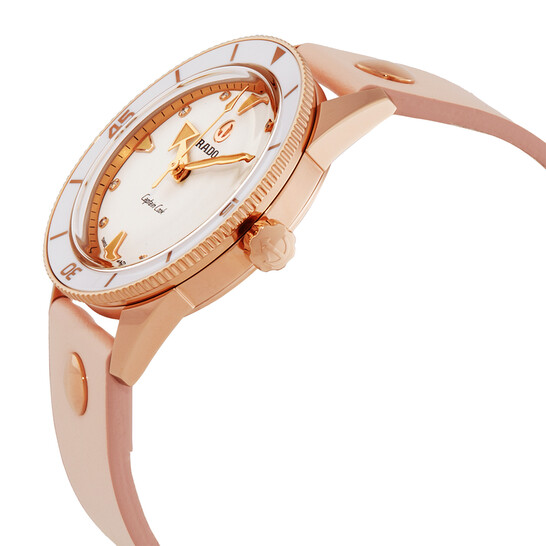 Rado Captain Cook Automatic Diamond White Dial Ladies Watch