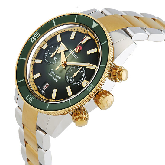 Rado Captain Cook Chronograph Automatic Green Dial Men's Watch