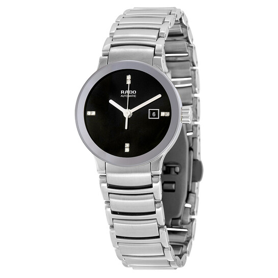 Rado Centrix Automatic Black Dial Stainless Steel Ladies Watch