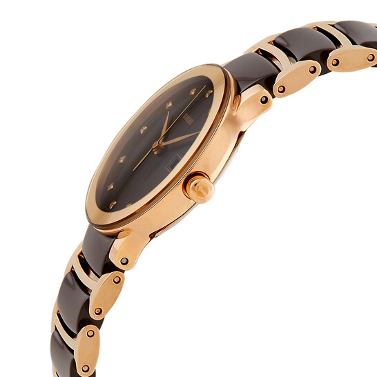 Rado Centrix Quartz Diamond Brown Dial Ladies Watch R30555724
