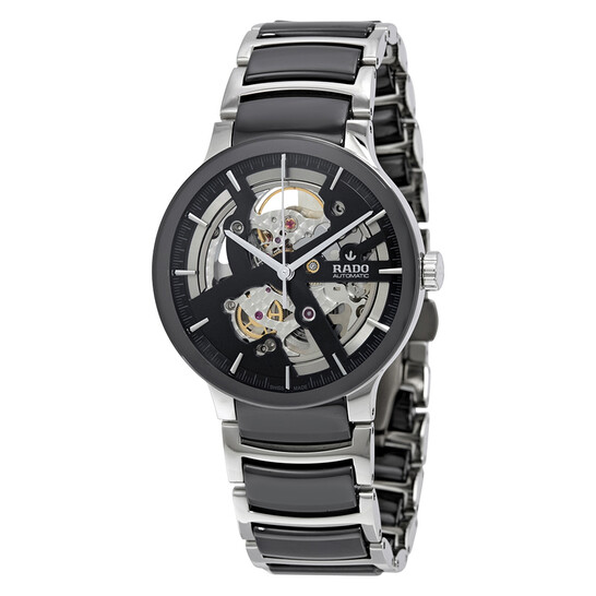 Rado Centrix Black Skeleton Dial Men's Watch R30178152 - 546x546