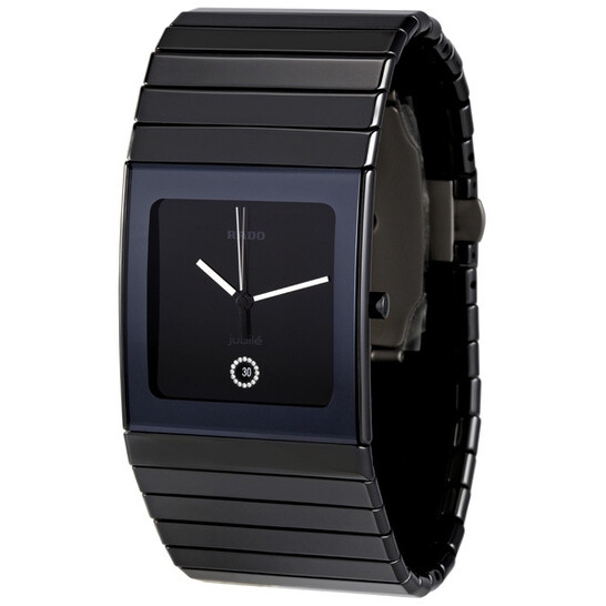 Rado Ceramica XL Black Diamond Dial Black Ceramic Men's Watch