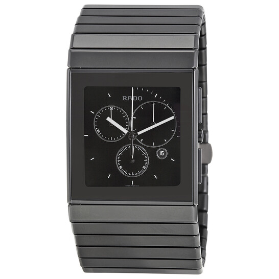 Rado Ceramica XL Chronograph Black Matte Ceramic Men's Watch
