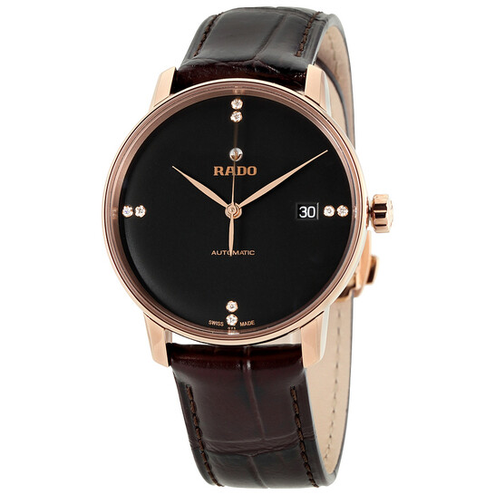 Rado Coupole Classic Black Dial Automatic Unisex Watch R22861755 - 546x546
