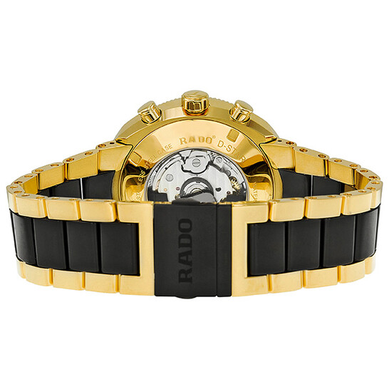 Rado D Star Chronograph Automatic Yellow Gold PVD and Black