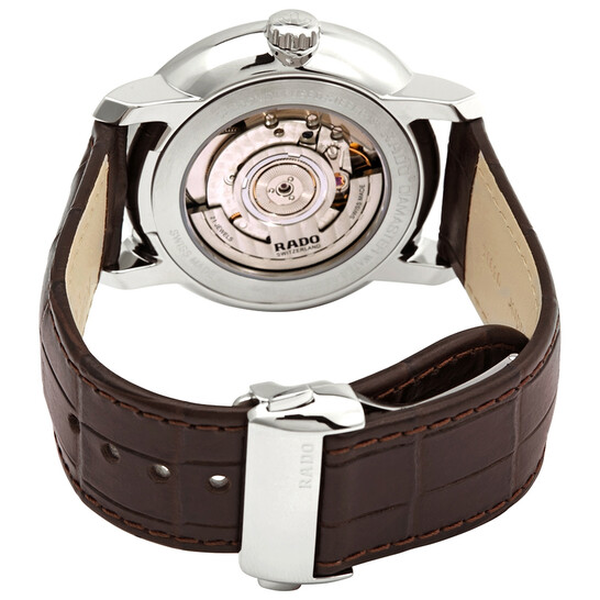 Rado DiaMaster XL Automatic White Dial Brown Leather Men's Watch R14077126 - 546x546 Image #3