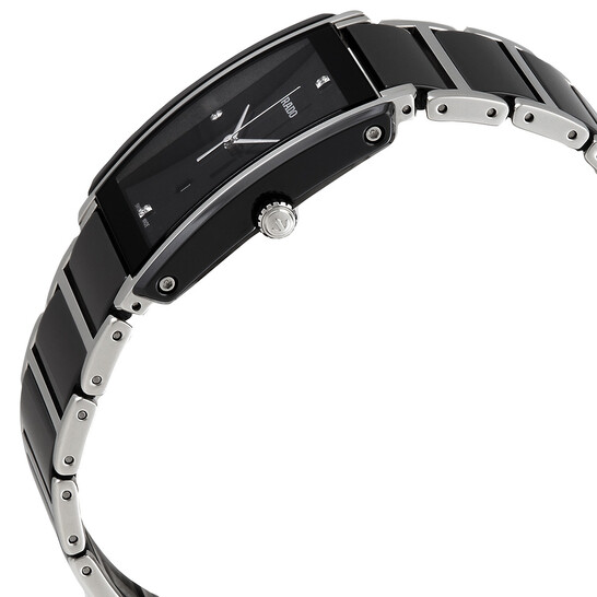 RADO jubilé 腕時計 クォーツ Rado Integral Jubile Black Dial Black Ceramic Watch