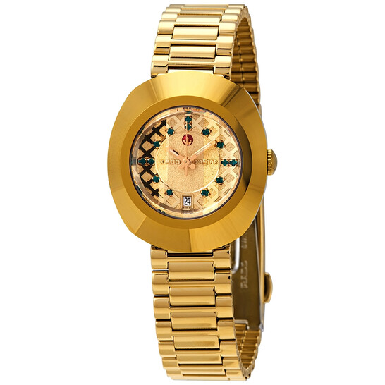 Rado The Original Automatic Gold Dial Ladies Watch R12416463