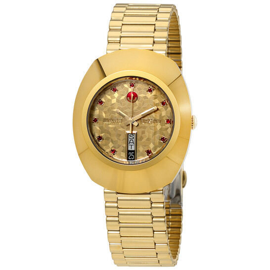 Rado Original Automatic Yellow Gold Dial Men's Watch R12413653 - 546x546