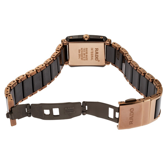 Rado Integral Quartz Black Dial Two-tone Ceramic/Stainless Steel Ladies Watch R20612152 - 546x546 Image #2