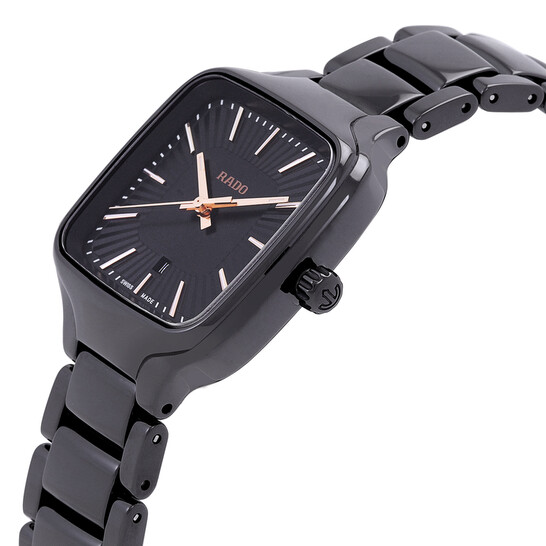 Rado True Square Quartz Black Dial Ladies Watch R27080172
