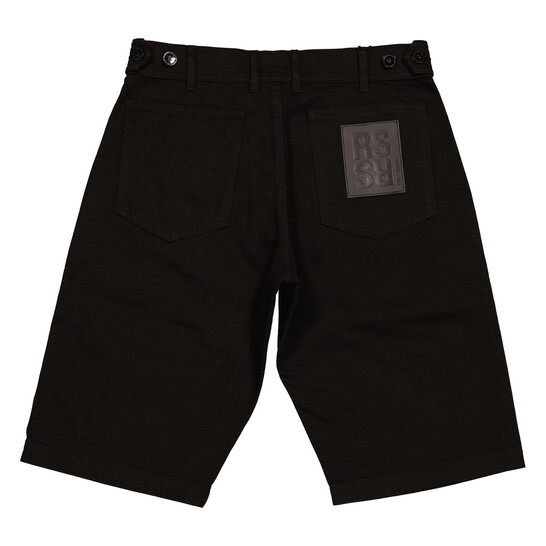 raf simons 19ss regular turn ダブル スラックス Raf Simons Men's Black Knee-Length Denim Shorts, Brand Size