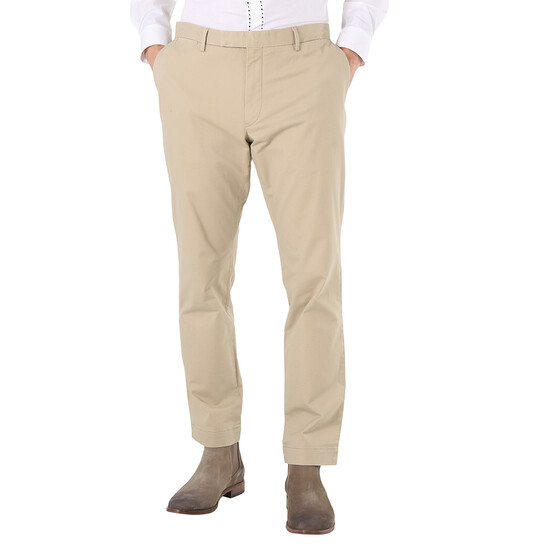 Ralph Lauren Khaki Straight-leg Tailored Trousers, Size 36W