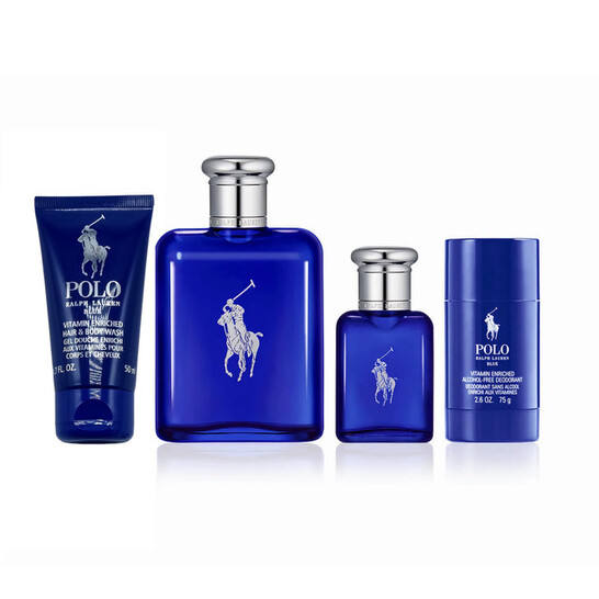 Ralph Lauren Men's Polo Blue Gift Set Fragrances 8885020430042