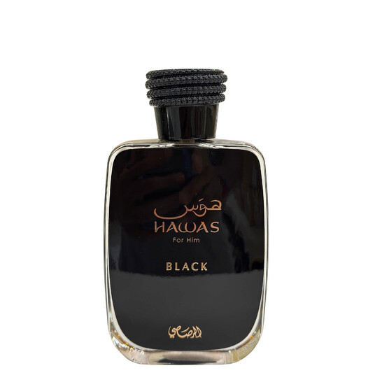 香水(男性用) Hawas BLACK 100ml Rasasi Men's Hawas Black EDP Spray 3.3 oz (100ml) Fragrances