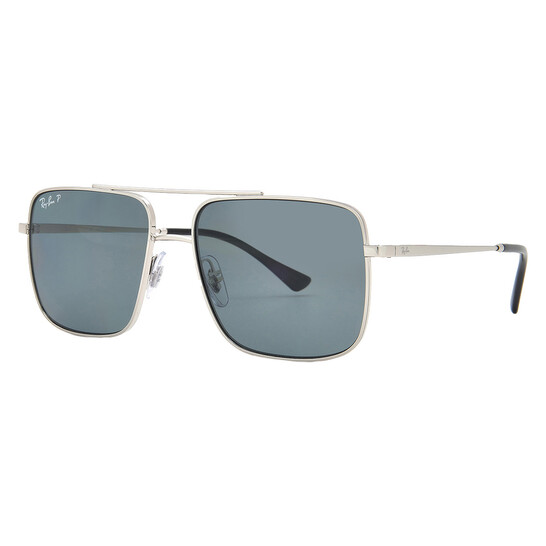 Rb3758 Ray-Ban Ari Polarized Dark Grey Square Unisex Sunglasses RB3758 003/81 ...