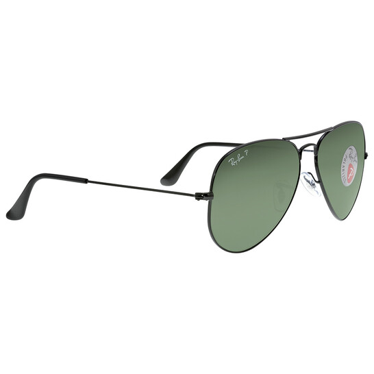 小物 RAY-BAN AVIATOR Lifestyle RB3025 002/58 Ray-Ban Aviator Classic Green Polarized Unisex Sunglasses