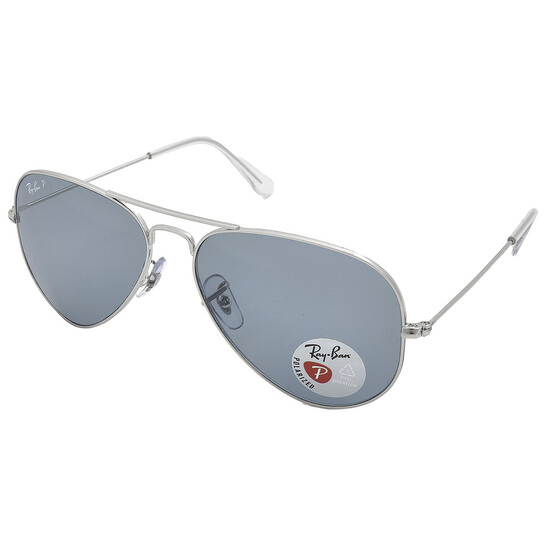 Ray-Ban Aviator Classic Polarized Blue Unisex Sunglasses RB3025