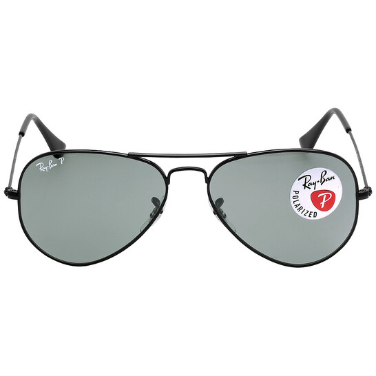 Ray-Ban Aviator Classic Polarized Green Unisex Sunglasses RB3025